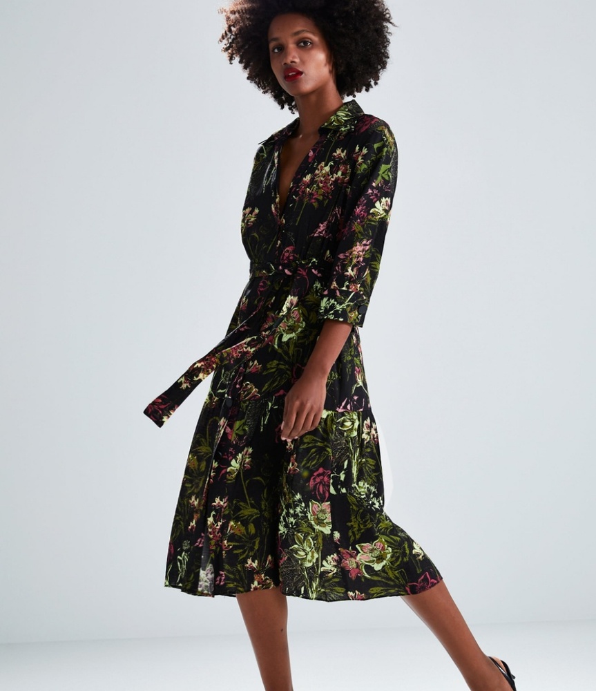Zara Floral Printed Dress